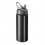 Botella de aluminio con pajita plegable 600 ml personalizada Color Negro