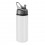 Botella de aluminio con pajita plegable 600 ml promocional Color Blanco