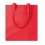 Bolsa algodón de colores con asas largas promocional Color Rojo