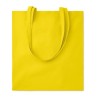 Bolsa algodón de colores con asas largas para empresas Color Amarillo