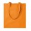 Bolsa algodón de colores con asas largas económica Color Naranja