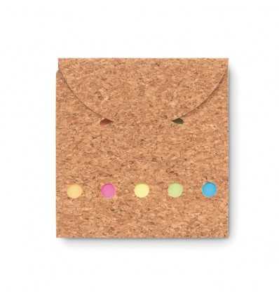 Set de notas ecológico con post-its personalizado Color Beige