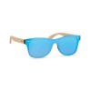 Gafas de sol ecológicas con patillas de bambú personalizada Color Azul