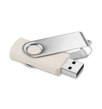 Memoria USB de 16GB ecológico con clip de metal publicitaria