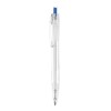 Bolígrafo transparente de plástico ecológico barato Color Azul