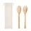 Set de utensilios para ensalada de bambú personalizado