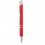 Bolígrafo con acabado de caucho barato Color Rojo