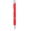 Bolígrafo con acabado de caucho barato Color Rojo