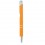 Bolígrafo con acabado de caucho merchandising Color Naranja