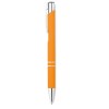 Bolígrafo con acabado de caucho merchandising Color Naranja