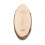 Tabla ovalada de madera con corteza barata