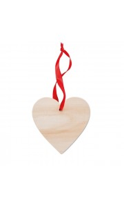 Corazón de madera para colgar