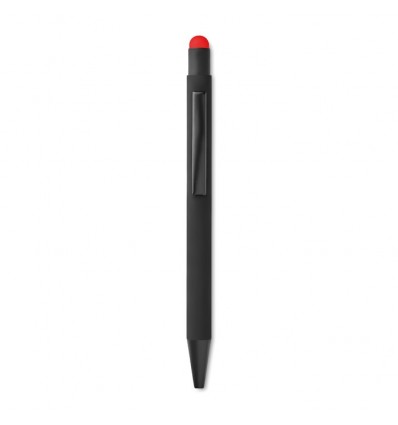 Bolígrafo de aluminio con puntero de color personalizado Color Rojo