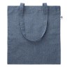 Bolsa de algodón reciclado asas largas para publicidad Color Azul Royal