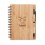 Cuaderno con tapa y bolígrafo de bambú merchandising