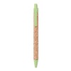 Bolígrafo de corcho ecológico merchandising Color Verde
