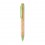 Bolígrafo de bambú con clip de color económico