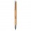 Bolígrafo bambú con pulsador de aluminio publicitario