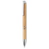 Bolígrafo bambú con pulsador de aluminio publicitario