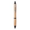 Bolígrafo ecológico de bambú y ABS personalizado Color Negro