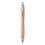 Bolígrafo ecológico de bambú y ABS para empresas Color Plata Mate
