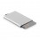 Tarjetero RFID de aluminio Secure promocional Color Plata Mate