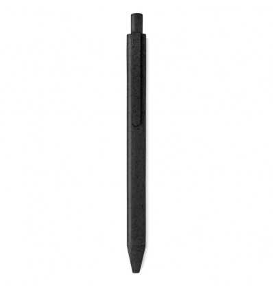 Bolígrafo de paja y abs personalizado Color Negro