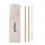 Set de pajitas de bambú con cepillo limpiador personalizado