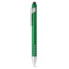 Bolígrafo con soporte para teléfono promocional Color Verde
