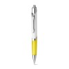 Bolígrafo con clip y goma antideslizante merchandising Color Amarillo