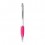 Bolígrafo con agarre de goma y clip de metal personalizado Color Rosa