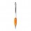Bolígrafo con agarre de goma y clip de metal para empresas Color Naranja