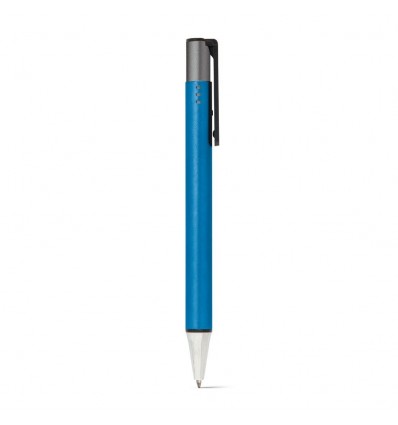 Bolígrafo aluminio con acabado metalizado personalizado Color Azul
