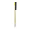 Bolígrafo aluminio con acabado metalizado promocional Color Dorado satinado