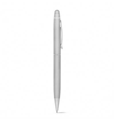 Bolígrafo de metal con puntero táctil promocional Color Cromado satinado