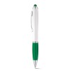 Bolígrafo con clip de metal y puntero táctil económico Color Verde