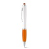 Bolígrafo con clip de metal y puntero táctil para personalizar Color Naranja