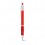 Bolígrafo con puntera antideslizante promocional Color Rojo