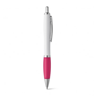 Bolígrafo con clip de metal y puntera de color personalizado Color Rosa
