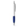 Bolígrafo con clip de metal y puntera de color promocional Color Azul