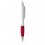 Bolígrafo con clip de metal y puntera de color merchandising Color Rojo