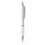 Bolígrafo con clip de metal y puntera de color para publicidad Color Blanco