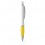 Bolígrafo con clip de metal y puntera de color para empresas Color Amarillo