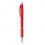 Bolígrafo de plástico con goma antideslizante promocional Color Rojo