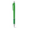 Bolígrafo de plástico con goma antideslizante merchandising Color Verde