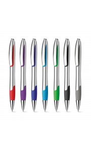 Bolígrafo con goma de color antideslizante
