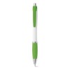 Bolígrafo con clip y agarre antideslizante merchandising Color Verde claro