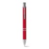 Bolígrafo de plástico con clip de metal Tastic promocional Color Rojo
