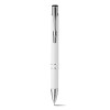 Bolígrafo de plástico con clip de metal Tastic merchandising Color Blanco