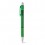 Bolígrafo antideslizante con cuerpo transparente merchandising Color Verde